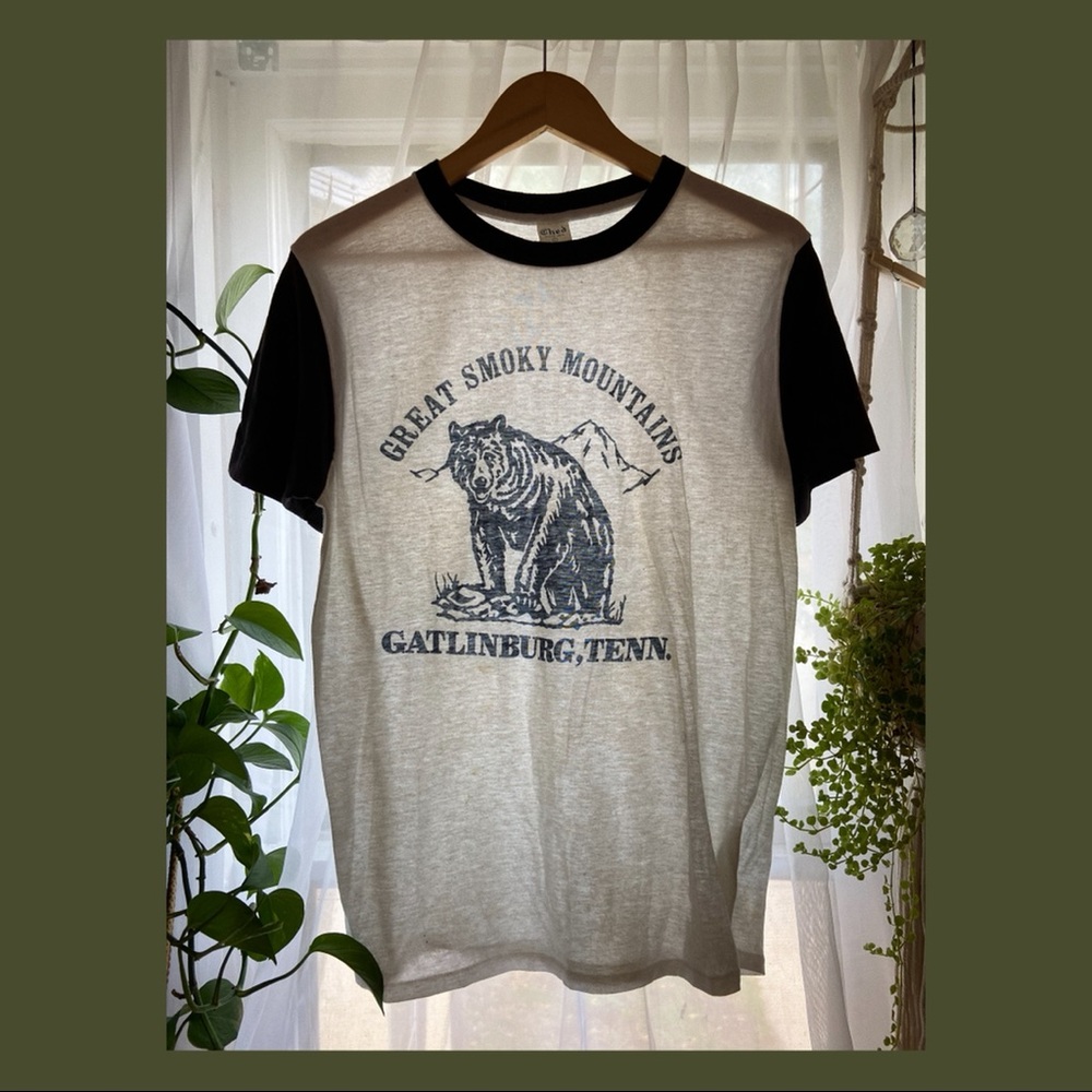 Vintage Smoky Mountains Baseball Tee
